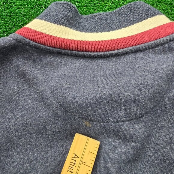 John Blair Sweatshirt Mens Large Blue Red White Vintage Full Zip Athletic Track - Picture 9 of 9